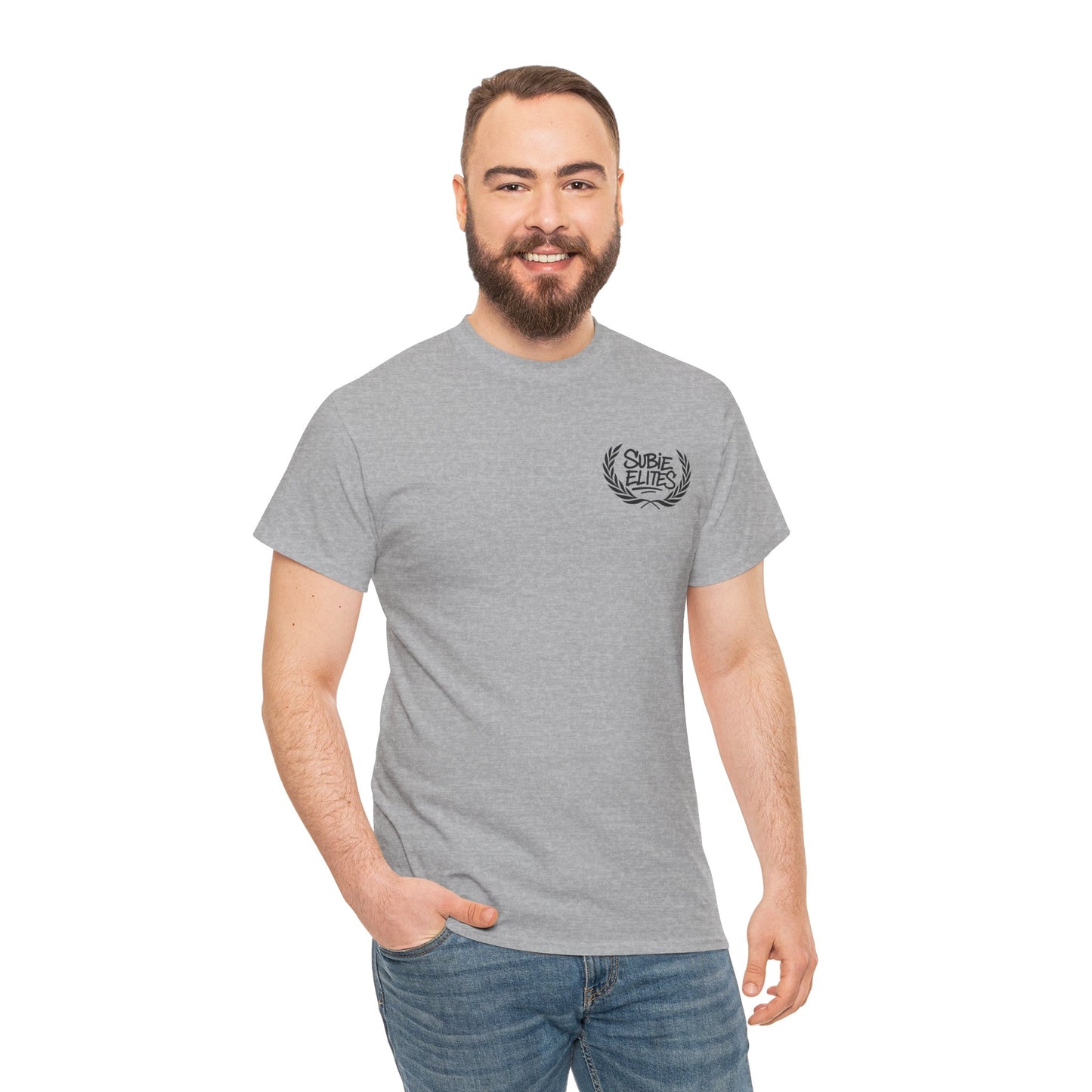Subie Elites Unisex Heavy Cotton Tee | Casual Graphic Tee for Car Enthusiasts, Perfect Gift for Birthdays, Car Shows, and Everyday Wear