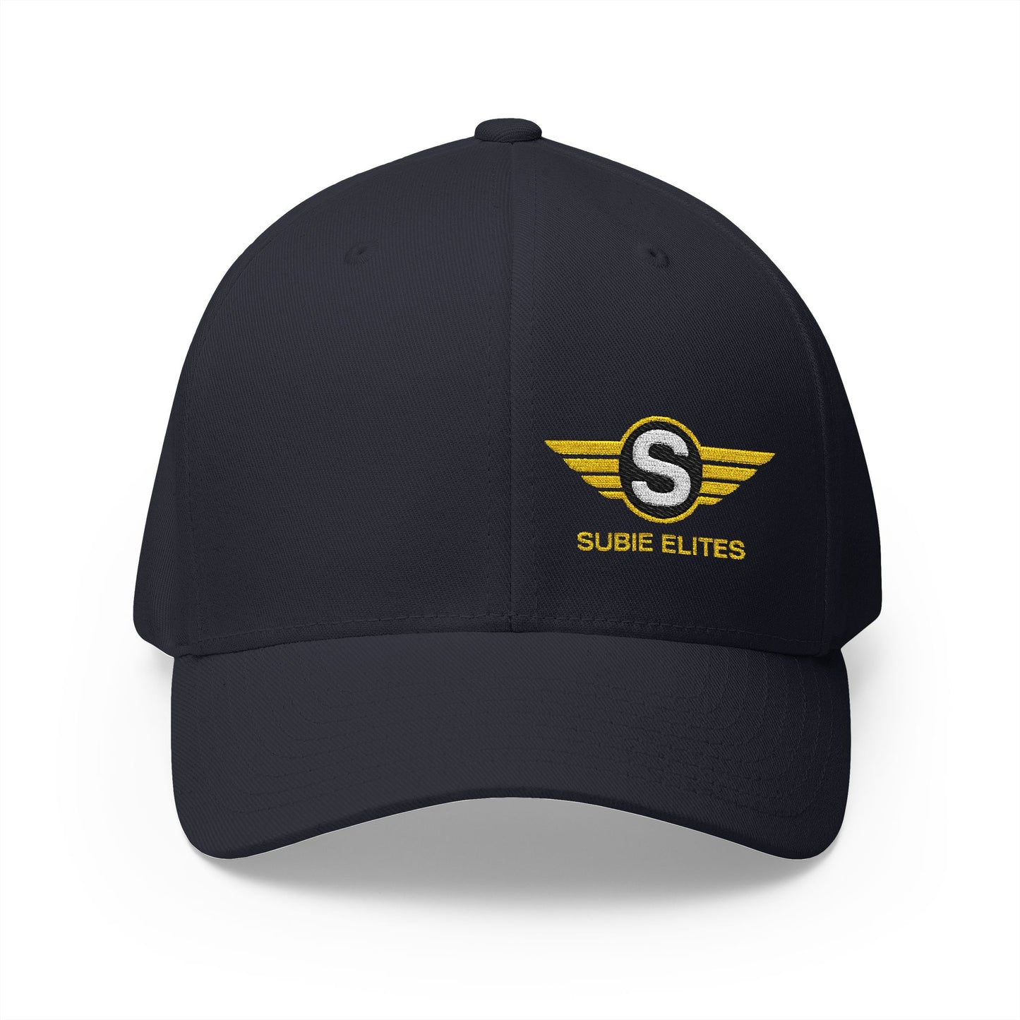Subie Elites flex fit closed-back cap with embroidered logo for Subaru owners
