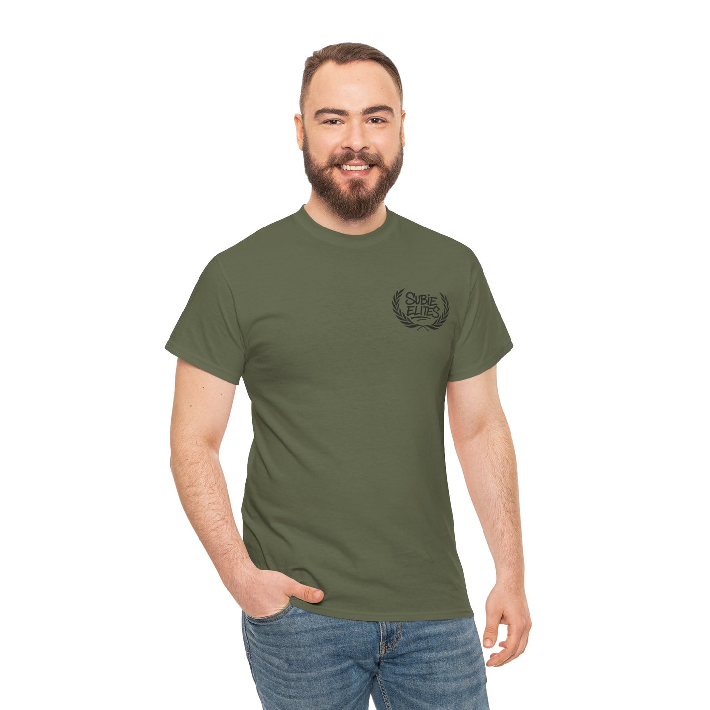 Subie Elites Unisex Heavy Cotton Tee | Casual Graphic Tee for Car Enthusiasts, Perfect Gift for Birthdays, Car Shows, and Everyday Wear