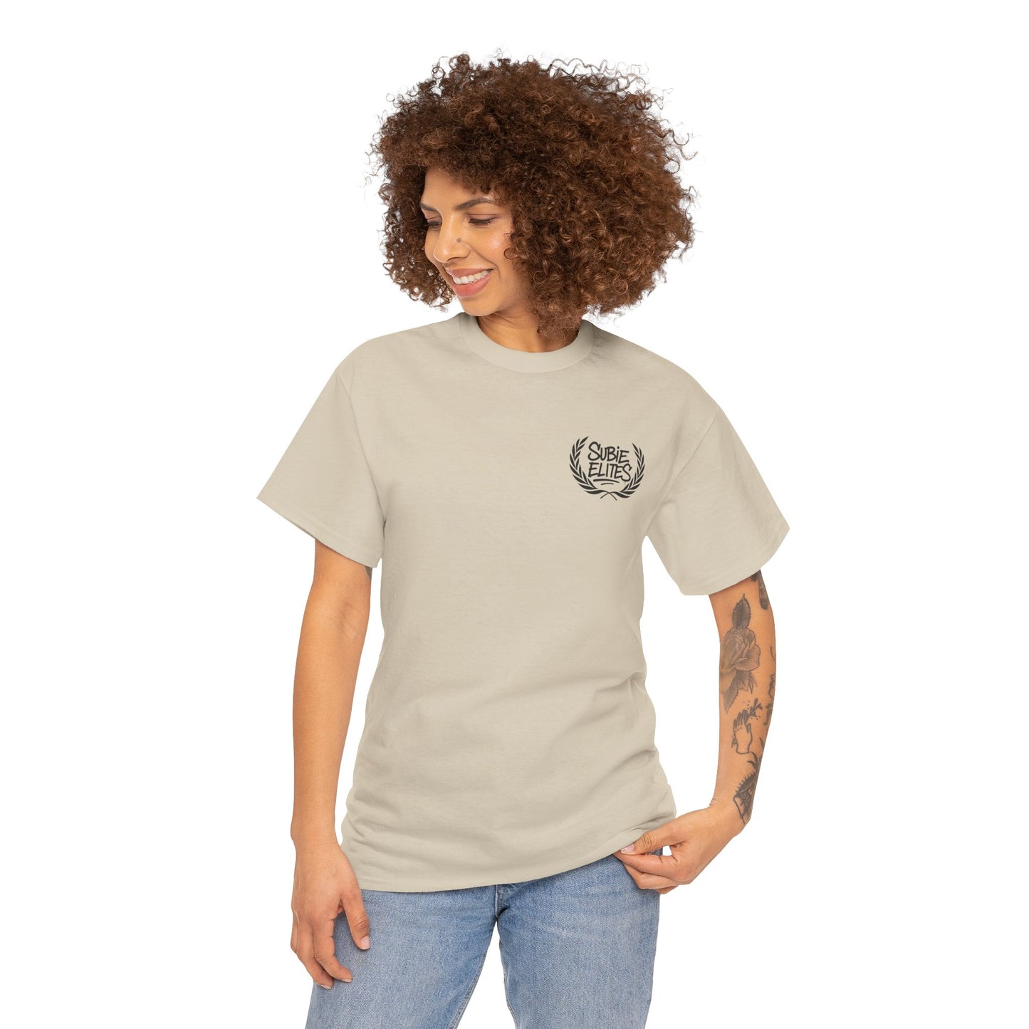 Subie Elites Unisex Heavy Cotton Tee | Casual Graphic Tee for Car Enthusiasts, Perfect Gift for Birthdays, Car Shows, and Everyday Wear