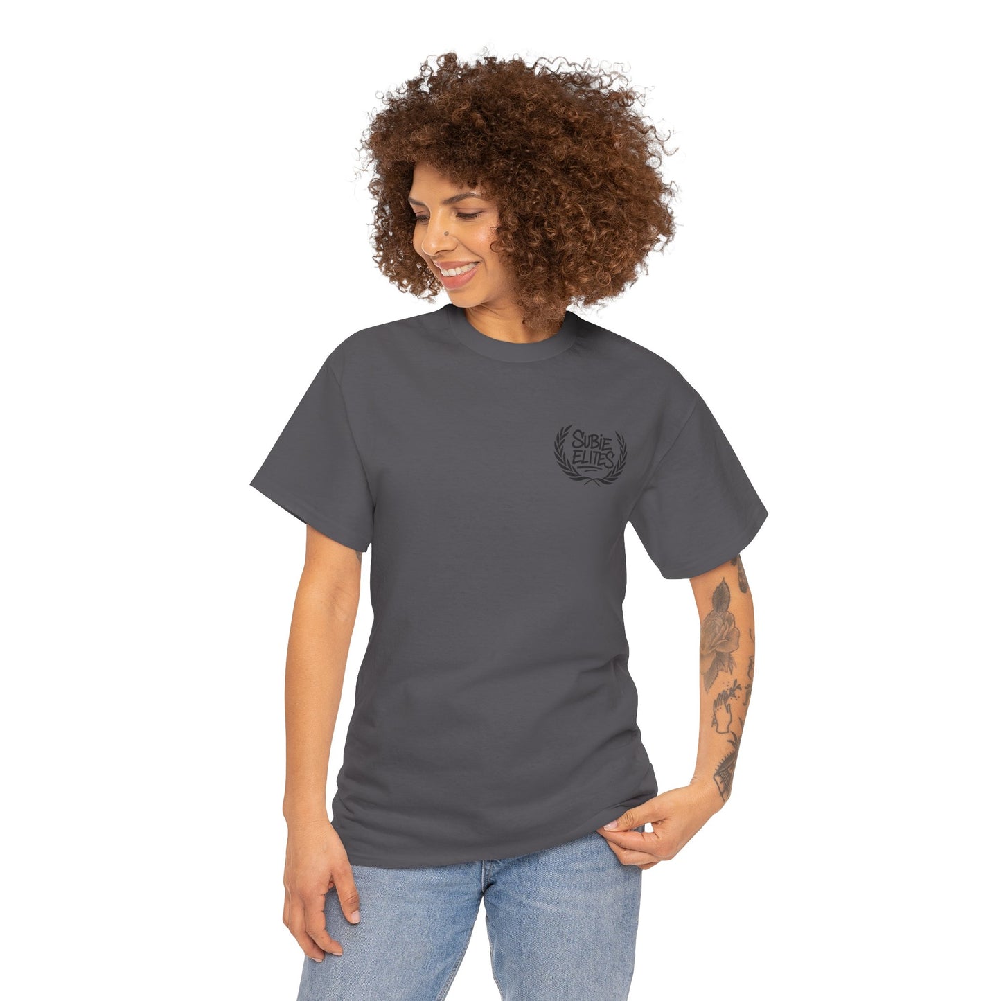 Subie Elites Unisex Heavy Cotton Tee | Casual Graphic Tee for Car Enthusiasts, Perfect Gift for Birthdays, Car Shows, and Everyday Wear