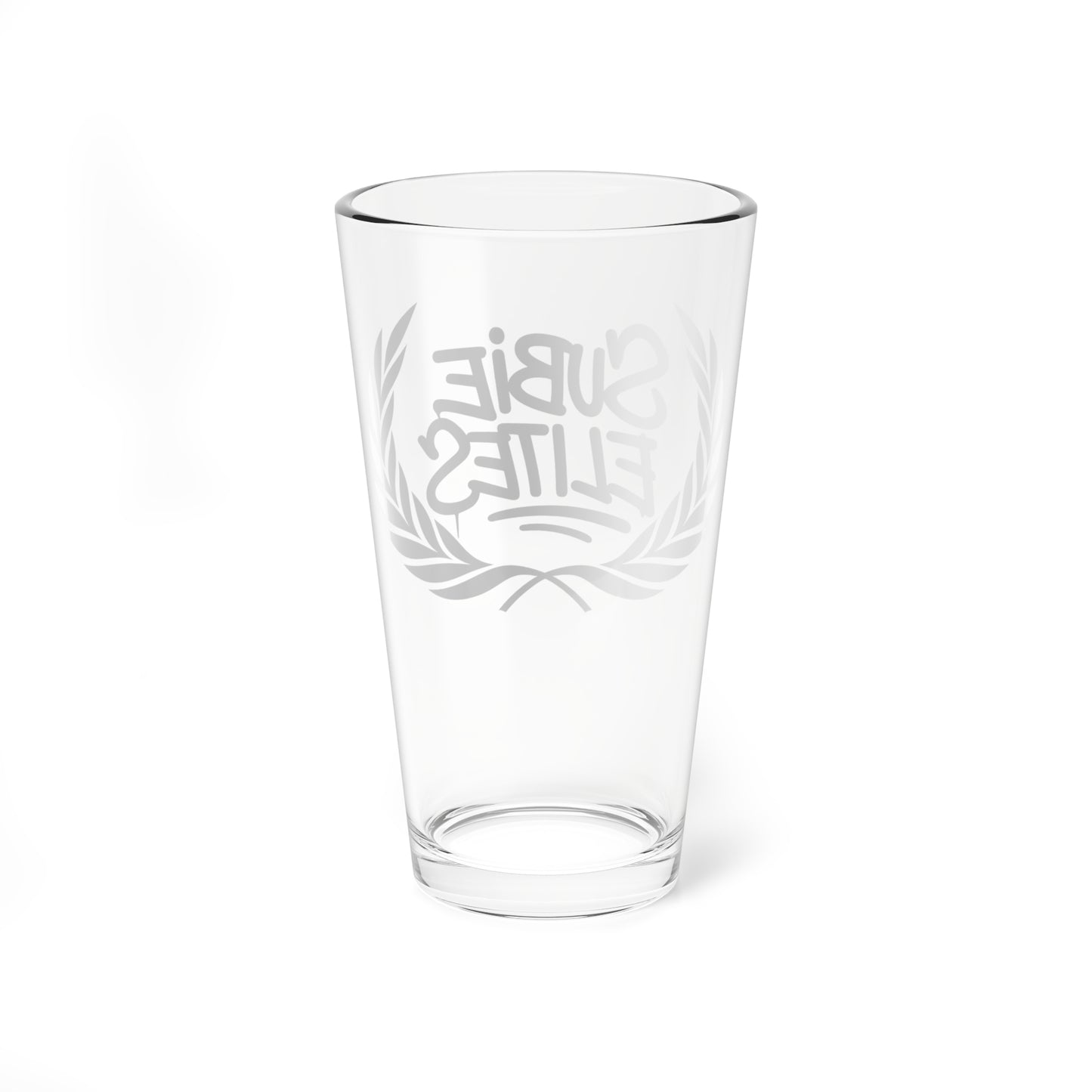 Subie Elites Official Logo Drinking Glass 16oz