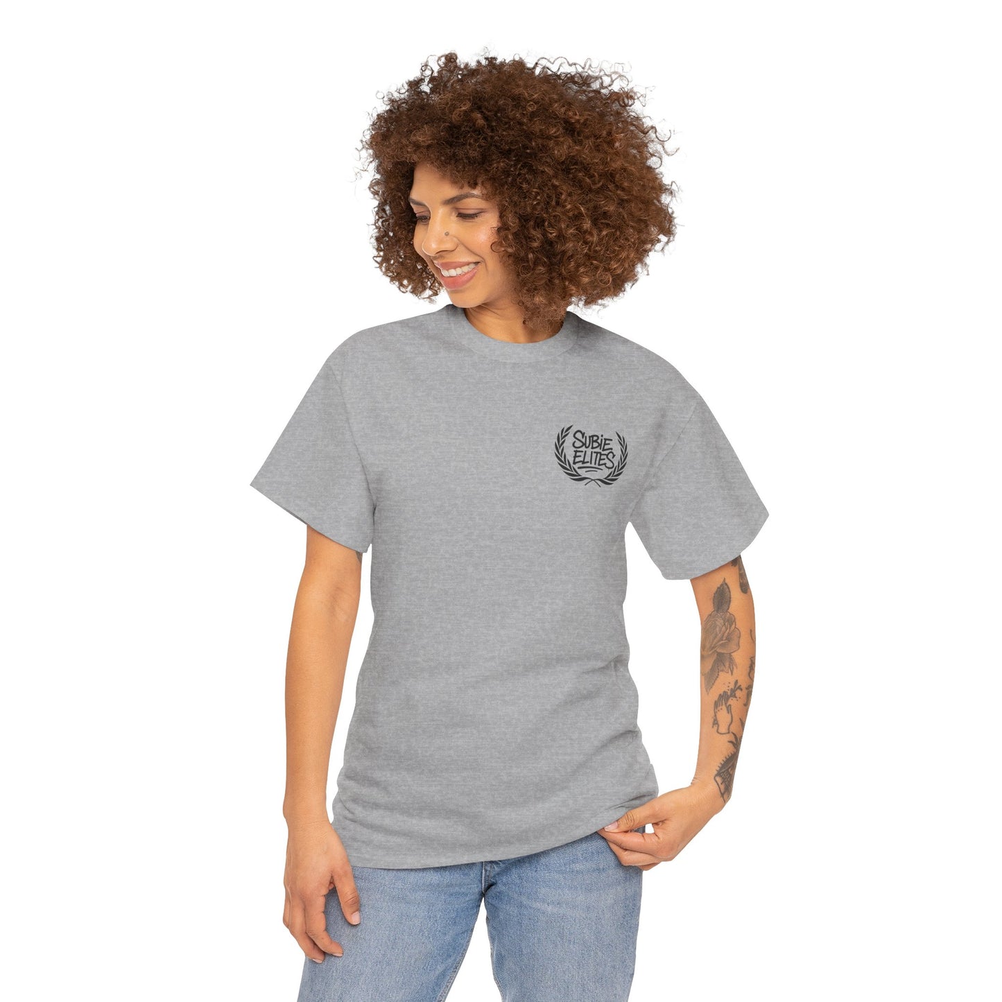 Subie Elites Unisex Heavy Cotton Tee | Casual Graphic Tee for Car Enthusiasts, Perfect Gift for Birthdays, Car Shows, and Everyday Wear