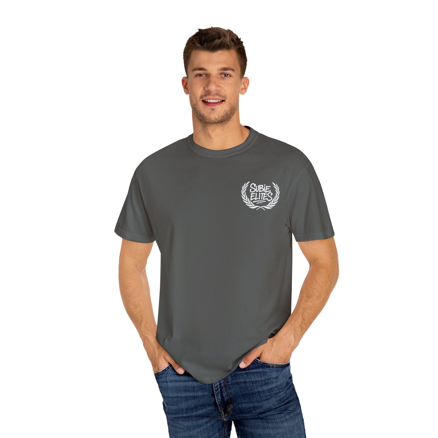 Subie Elites T-Shirt - Unisex Garment-Dyed Tee for Car Enthusiasts, Auto Shows, Birthday Gift, Street Style, Car Lovers
