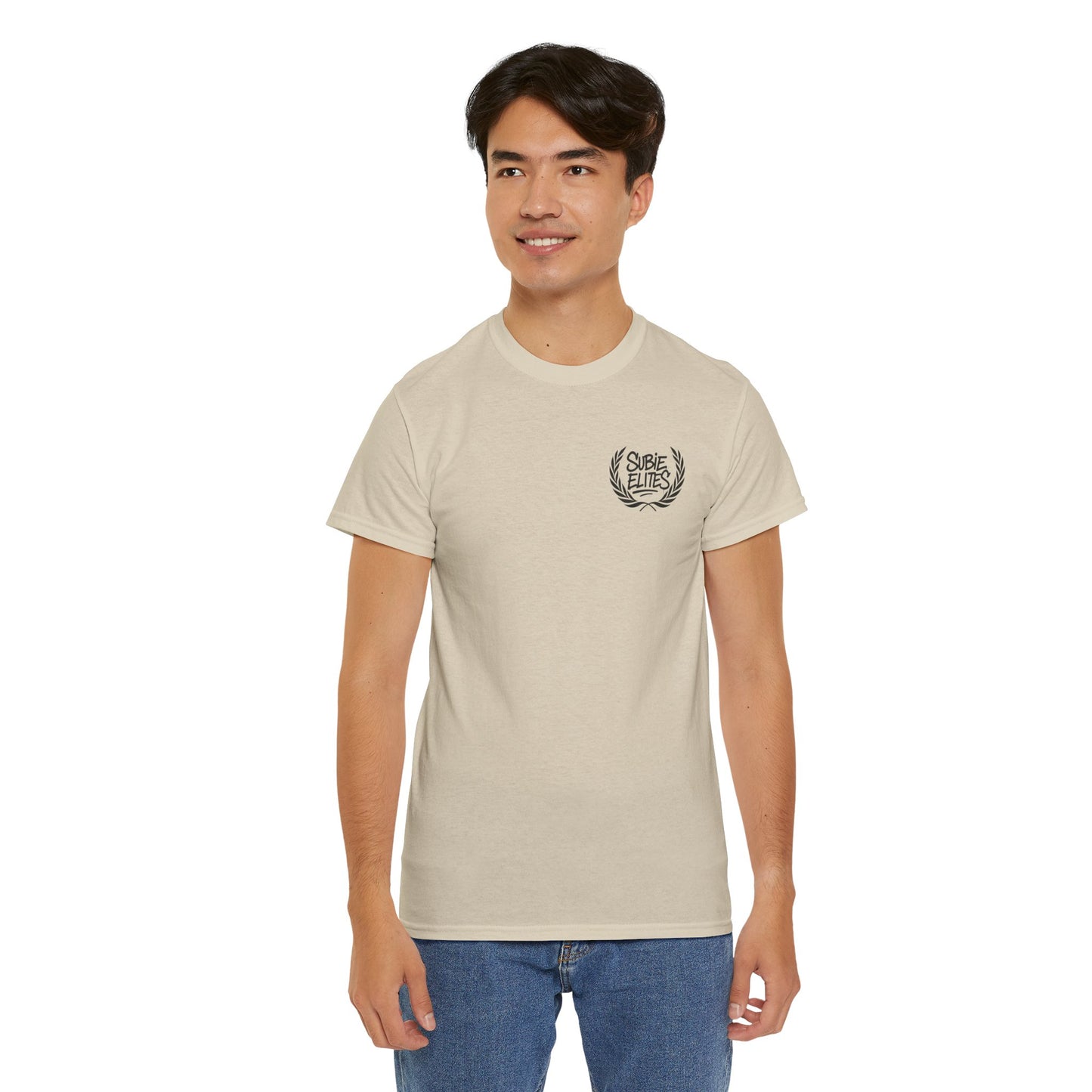 Subie Elites Unisex Heavy Cotton Tee | Casual Graphic Tee for Car Enthusiasts, Perfect Gift for Birthdays, Car Shows, and Everyday Wear
