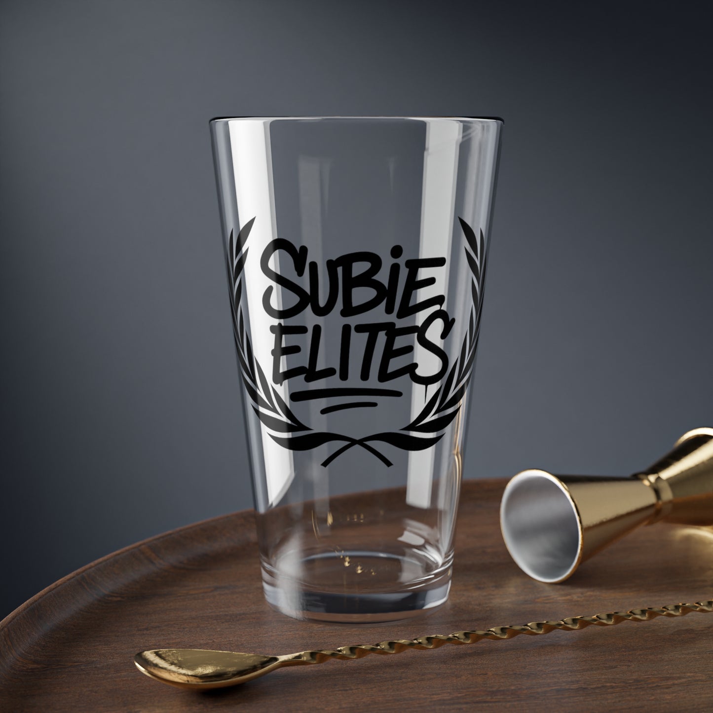 Subie Elites Official Logo Drinking Glass 16oz